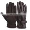 touch screen leather driving gloves ,ladies men winter warm touch screen leather driving gloves