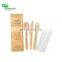 Yada Customized High Quality 140mm 160mm Birch Disposable Spoon Fork Knife Set kraft paper Wooden Cutlery