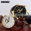 9073 lovers watches custom logo brand boy girls hand watch genuine leather quartz watch wristcouple hours
