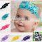 Wholesale hot selling 3 Chiffon flowers girl dress elastic headbands hair accessories MY-AB0043