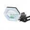 Industrial Plant Manual Operation Hexagon Irregular Shape Novelty LED Magnifying Glass Light with Clip and Base