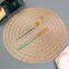 38 cm Round Shaped Rose Gold Silver Colored Non Slip Dining Table Place Mat