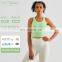 Multi Color Ribbed High Impact Sports Bras Wholesale Racer Back Yoga Fitness Tank Tops