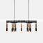 Indoor Modern Art Design Led Vintage Brass Agate Chandelier Pendant Light Bead Ball Lamp