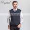 100% Cashmere V Neck Vest Men's Sleeveless Knitted Sweater