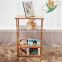 Simple design good quality made in china bamboo book rack