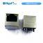 H1152E01A 100M Ethernet filter 1X1 Port 180 UP vertical Magjack RJ45  Female Connector 8p8c Cat5 Modular Jack/Socket
