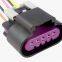 8 Conectores de inyector de combustible, enchufes y clips de cableado, colgantes EV6 EV14 para corte y empalme, conectores de arnés de cableado de tractor