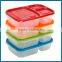 Lunch Box Compartment/3-compartment Bento Lunch Box Containers/3 Compartment Lunch Box
