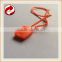 quality string seal tag, hang tag string, garment plastic seal tag/ Fluorescent orange string seal grape string lights