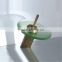 2015 Newest Bamboo Design Antique Brass Bathroom Faucet