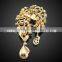 Elegant Vintage Green Fashion Brooch For Wedding Invitation