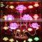 elegant crystal lotus flower candle holder