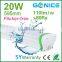 IP65 600mm 20W flicker free led tri proof tube light waterproof/dustproof/anti-corrosion led batten light