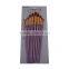 10Pcs Blue Wood Handle 24K Gold Plating Circle Nylon Filbert Hair Paint Brush Pen Set