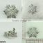 EVER FAITH Christmas Silver-Tone Snowflake Brooch Austrian Crystal Clear Brooches B0080