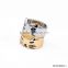 Gold or silver cute cat ring fashion simple design friendship ring set