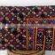 Multicolor suede banjara bag envelop style sling bag with bead tassel