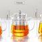 FDA certified Borosilicate glass tea pot with stainless steel Filter