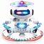 Hot battery operated toy robot with music and rotat Dancing robot toys