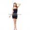 Black Wholesale New Design Hot Lace Ladies Western Long Dress