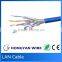 SFTP Cat6 Full Copper Lan Cable, 4pair 23AWG HDPE Insulation cat6 cable