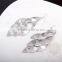 Factory wholesale western jewelry gold plate zinc alloy multilayer slice evil eye earring