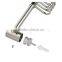 Dual function stainless Kitchen Rail with 10 Movable Hooks Hangers