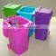 Plastic Mini Desktop Wheelie bin desk tidy