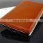2015 new arrival dual usb output leather powerbank charger with custom laser engraving logo                        
                                                Quality Choice