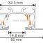 Recessed single phase 3 wires track for track rail item type