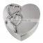 Small Double Hearts Pattern Jewelry Box for wedding