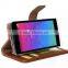 Bussiness style flip pattern pu leather stand pattern case for LG Leon with card slot