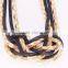 4Pcs black and lot Gold Metal Chain Snake Chain hand knitting choker Necklace GJ-077