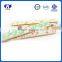 School supply 15cm wooden straight scale rulers ruler with sticker wrapper