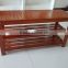 2 Tiers Wooden Shoe Bench Rack in Walnut Color finish bamboo changeing shoes rack beautiful new wooden shoe bench                        
                                                Quality Choice