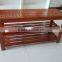 2 Tiers Wooden Shoe Bench Rack in Walnut Color Finish Bamboo Changeing Shoes Rack Beautiful New Wooden Shoe Bench Quality Choice