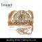 2016 Dubai gold plating chain bracelet with rhinestone mosaic for elegant women wholesale