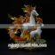 fantastic resin mother and baby horse unicorn