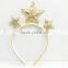 Glitter star hair clasp for girls hair decoration headwear hair hoop