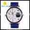 WJ-5380 newest big dial stylish arrtactive leather double movement businessmen watch