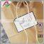 recycled kraft paper wedding bag with logo printed,kraft paper gift bag for brithday