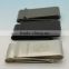 Wholesale double-sided stainless steel metal double sided money clip in stock for promotion