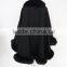 Lady fashion Black Color Cashmere Poncho with Fox Fur Trim Cape