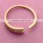 Yiwu wholesale fairy crystal gold plated cuff rings open rings for women 2016//