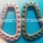 D shape Mountaineering Buckle Snap Clip Plastic Steel Climbing Carabiner Hanging Keychain Hook