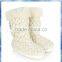 Cable Kint White Boots,2014 Fashion Cable Knitted Platform Boots,boot Girls