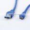 USB 3.0 Cable A type Male to USB 3.0 Mini 10pin type Male 0.3m