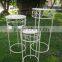 2015 New S/3 Square Metal Flower Stand and Garden Decoration