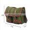 Stylish midium canvas leather field shoulder bag military explorer messenger field bag